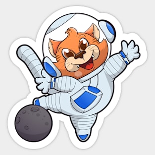 astronaut kitten Sticker